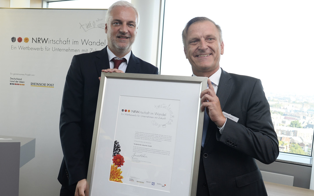 Vanderlande erhält Auszeichnung von NRW-Wirtschaftsminister