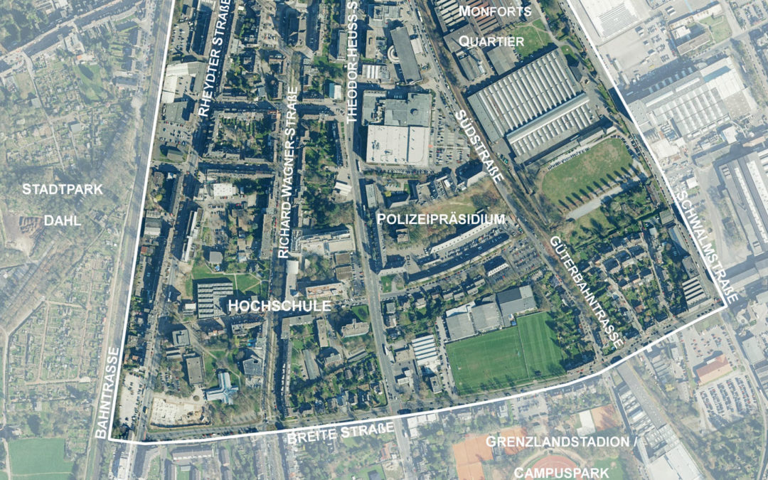 Rahmenplan Hochschulquartier mg+: „Öffentliche Arena“ am 14. Februar