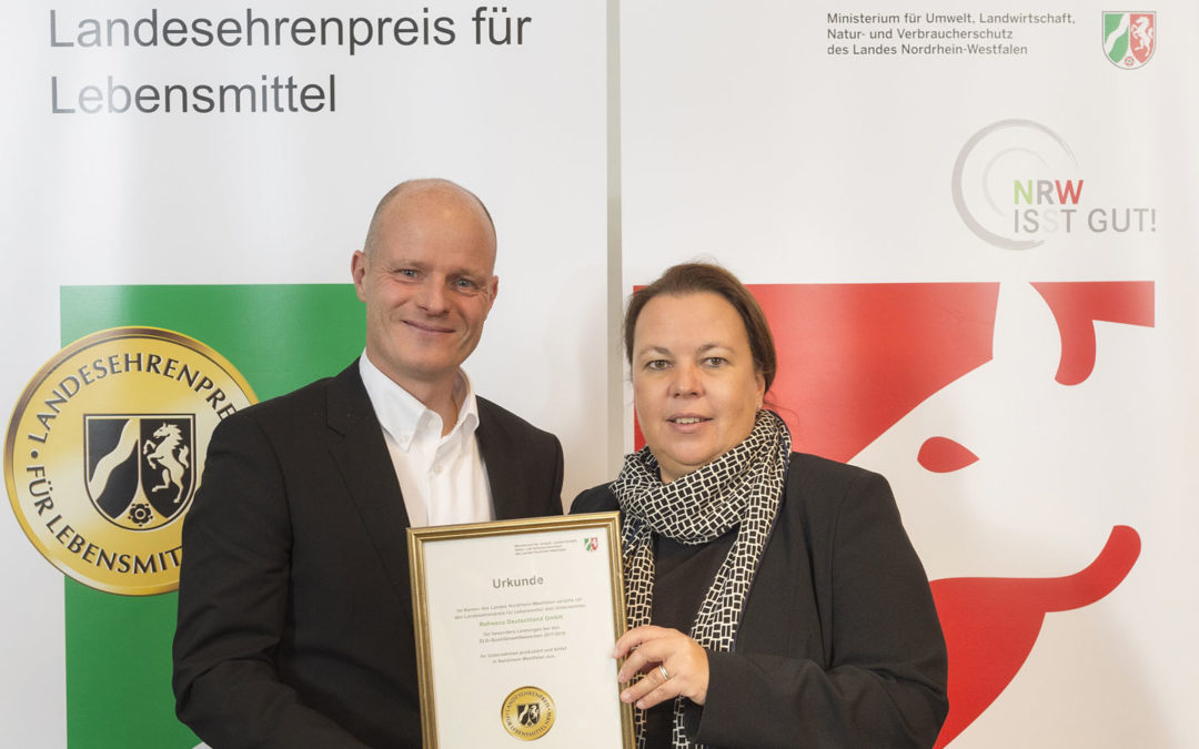 Ausgezeichnet: Refresco erhält Landesehrenpreis