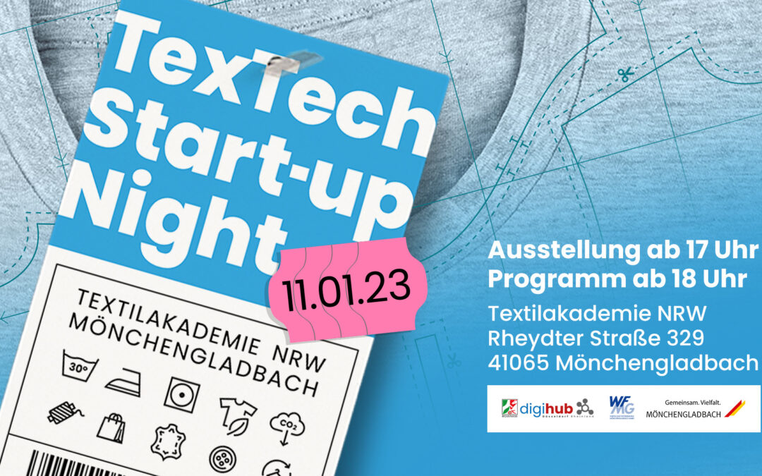 „TexTech Start-up Night“: Neue Eventreihe für den Textilstandort Mönchengladbach